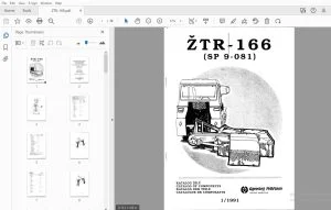 Agrostroj Pelhrimov ZTR-166 Parts Manual - PDF