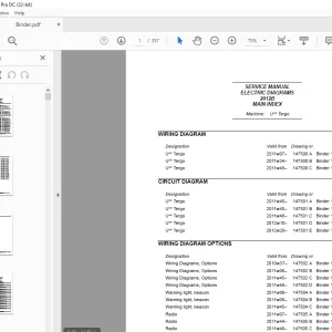 Atlet Forklift UHD Tergo Series ELECTRIC DIAGRAMS Manual - PDF DOWNLOAD