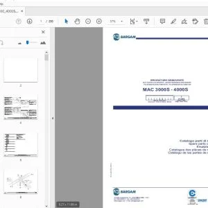 BARGAM MAC 3000S - 4000S SELF-PROPELLED SPRAYER PARTS MANUAL - PDF