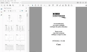 Biso Case Integral CX 100 rape seed extension Parts Manual Digital PDF Download