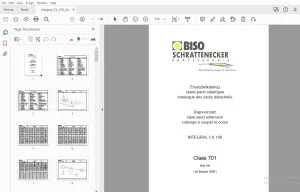 Biso INTEGRAL CX 100 Claas 701 rape seed extension Parts Manual - PDF