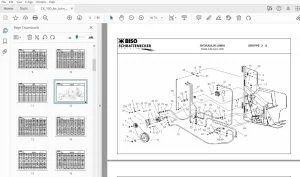 Biso John Deere 600 Integral CX 100 rape seed extension Parts Manual - PDF