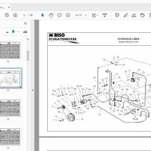 Biso John Deere 600 Integral CX 100 rape seed extension Parts Manual - PDF