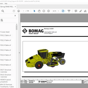 Bomag RS460 RS500 Function.618 Wiring Diagram Manual EN_DE PDF