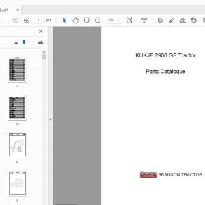 Branson Kukje 2900GE Parts Manual - PDF