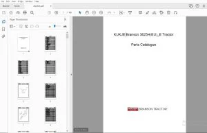 Branson Kukje 3625H Parts Manual - PDF