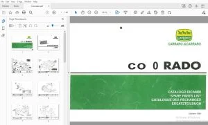 CARRARO COLORADO PARTS MANUAL - PDF