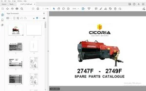 CICORIA SQUARE BALERS 2747F-2749F PARTS MANUAL - PDF