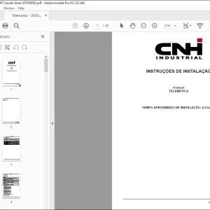 CNH 2050M PAT TELEMATICA INSTRUÇÕES DE INSTALAÇÃO - PDF DOWNLOAD