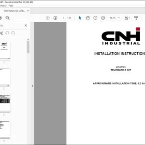 CNH DV209C DV210C 47832305 TELEMATICS KIT Installation Instruction Manual PDF