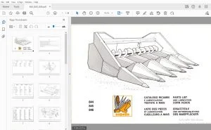 Capello 844 845 846 Corn Heads Parts List & Lubrication Manual - PDF