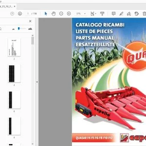 Capello Quasar F4-F5-F6-F8-F10-F12 Parts Manual - PDF