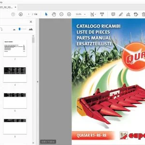 Capello Quasar R5 R6 R8 Parts Manual - PDF