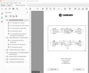Carraro Mod. 20.19 PONTE DA FRENTE MANUAL DE REPARAÇÃO PDF