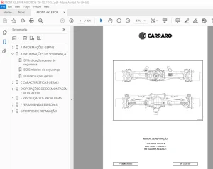Carraro Mod. 20.26 - 20.26 FR PONTE DA FRENTE MANUAL DE REPARAÇÃO PDF