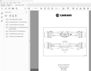 Carraro Mod. 20.49 PONTE DA FRENTE MANUAL DE REPARAÇÃO - PDF DOWNLOAD