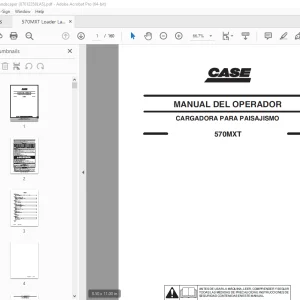 Case 570MXT CARGADORA PARA PAISAJISMO Manual del Operador 87612258 PDF