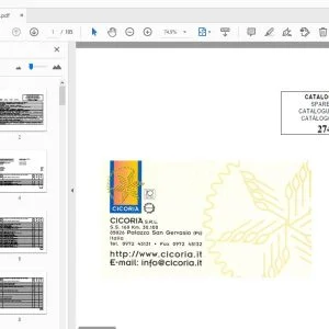 Cicoria 2747S -2749 S Parts Manual - PDF
