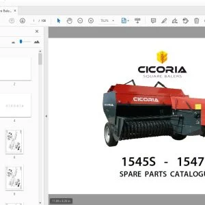 Cicoria Square Balers 1545S-1547S Parts Manual - PDF
