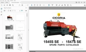 Cicoria Square Balers 1545S SE - 1547S SE Parts Manual - PDF