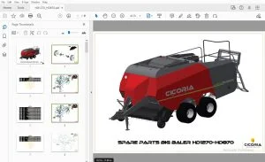 Cicoria Square Balers HD1270-HD870 Parts Manual - PDF