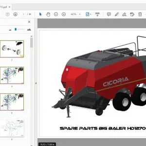 Cicoria Square Balers HD1270-HD870 Parts Manual - PDF