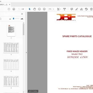 DBF TM2-TR 12 Parts Manual - PDF