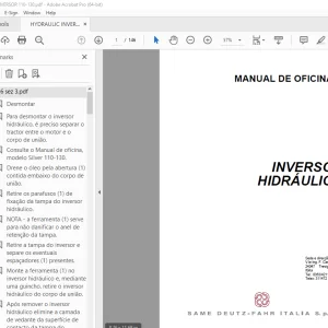 Deutz Fahr 110-130 INVERSOR HIDRÁULICO Manual de Oficina PDF