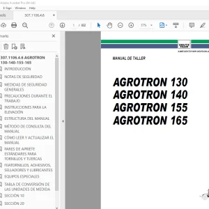Deutz-Fahr AGROTRON 130 140 155 165 Manual de Taller PDF