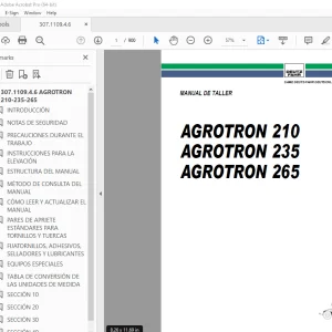 Deutz-Fahr AGROTRON 210 AGROTRON 235 AGROTRON 265 Manual de Taller PDF