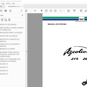 Deutz Fahr AGROTRON 215 AGROTRON 265 Manual de Oficina - PDF DOWNLOAD