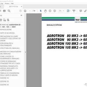 Deutz Fahr AGROTRON 80 90 100 105 –> 6001 MANUALE D'OFFICINA PDF