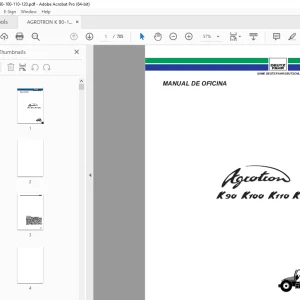 Deutz Fahr AGROTRON K90 K100 K110 K120 Manual de Oficina - PDF DOWNLOAD