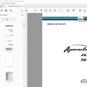 Deutz-Fahr AGROVECTOR 26.6 AGROVECTOR 30.7 Manual de Taller PDF