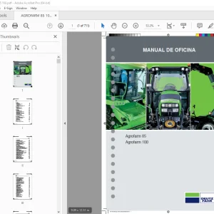 Deutz Fahr Agrofarm 85 Agrofarm 100 Manual de Oficina - PDF DOWNLOAD