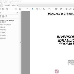 Deutz-Fahr INVERSORE IDRAULICO 110-130 HP Manuale D'Officina PDF
