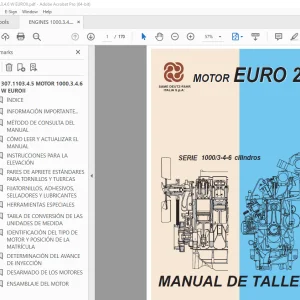 Deutz-Fahr SERIE 1000/3-4-6 cilindros EURO 2 Manual de Taller PDF