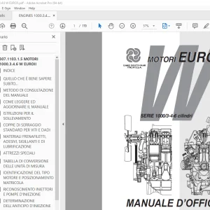 Deutz-Fahr Serie 1000/3-4-6 Cilindri EURO 2 Manuale D'Officina - PDF DOWNLOAD