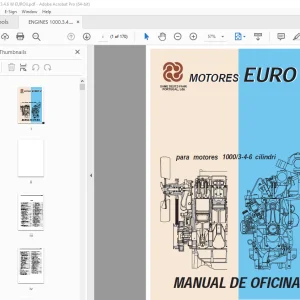 Deutz Fahr para motores 1000/3-4-6 cilindri EURO 2 Manual de Oficina PDF