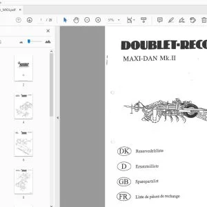 Doublet-Record Maxi-Dan Mk.II Parts Manual - PDF