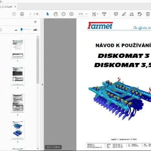 FARMET DISKOMAT 3 DISKOMAT 3,5 NÁVOD K POUŽÍVÁNÍ - PDF