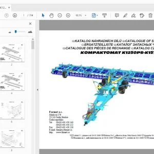 FARMET KOMPAKTOMAT K1250PS-K1570PS PARTS MANUAL - PDF