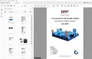 FARMET LK 400N MOUNTED COMPACTOMAT PARTS MANUAL - PDF