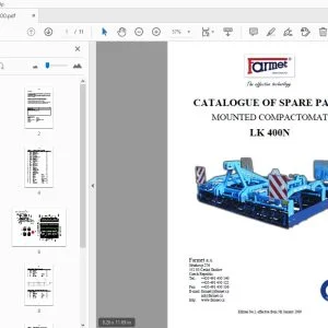 FARMET LK 400N MOUNTED COMPACTOMAT PARTS MANUAL - PDF