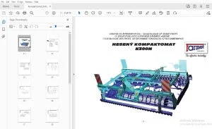 FARMET NESENÝ KOMPAKTOMAT K300 PARTS MANUAL - PDF
