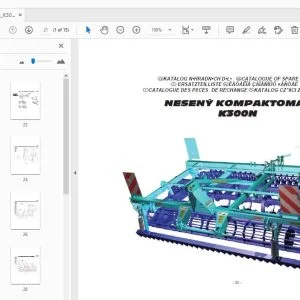 FARMET NESENÝ KOMPAKTOMAT K300 PARTS MANUAL - PDF