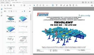 FARMET TRIOLENT TX 380 NS TX 470 NS PARTS MANUAL - PDF