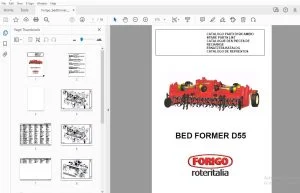 FORIGO BED FORMER D55 PARTS MANUAL - PDF