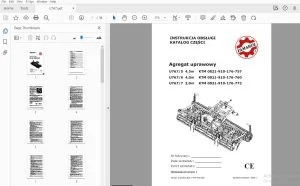 Famarol Agregat Uprawowy U767 INSTRUKCJA OBSŁUGI KATALOG CZĘŚCI - PDF