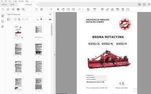 Famarol Brona Rotacyjna U332 INSTRUKCJA OBSŁUGI - PDF